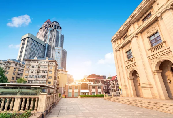 Arhitectura Chineză Vestică Stradă Tianjin China — Fotografie, imagine de stoc