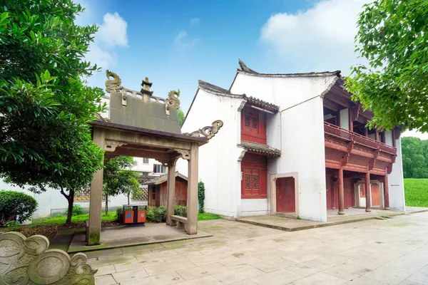 Старовинна Традиційна Будівля Shaoxing Zhejiang China — стокове фото