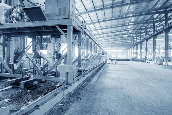 Boş Çelik Yapı Fabrikası Atölyesi — Stok fotoğraf