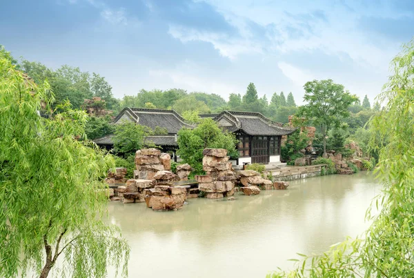 Giardino Classico Situato Nel Lago Slender West Yangzhou Cina — Foto Stock