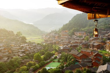 Çin Guizhou Xijiang Miao Köyü