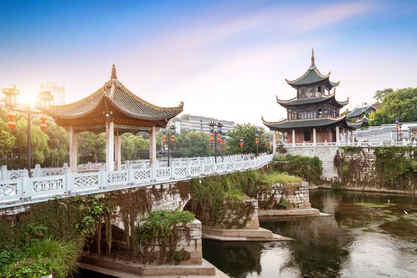 Słynny Starożytny Krajobraz Architektoniczny Guiyang — Zdjęcie stockowe