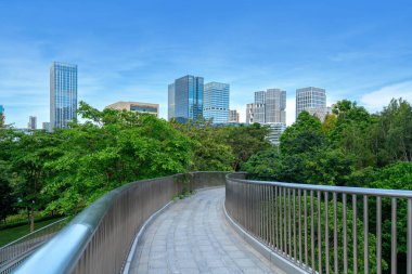 Teknoloji şehrindeki gökdelenler, Çin, Shenzhen 'dir..