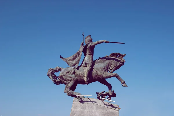 Monumento Vardan Mamikonyan Herói Nacional Armênia Gyumri — Fotografia de Stock