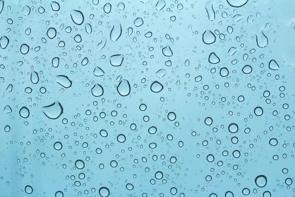 Gotas Lluvia Parabrisas Teñido Del Coche Textura — Foto de Stock