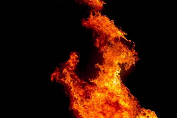 黑色背景上的火花和火光 — 图库照片