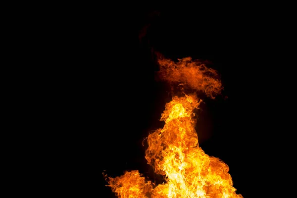 黑色背景上的火花和火光 — 图库照片