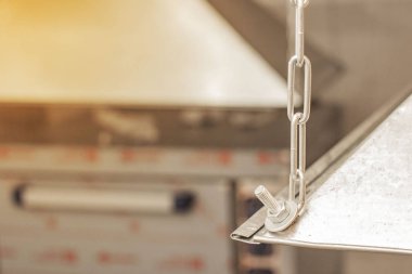 şemsiye bulanık bir k üzerinde Restoran mutfağında egzoz