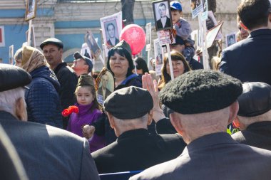 Petropavlovsk Mayıs 9, 2018: unutulmaz alayı sakinleri 