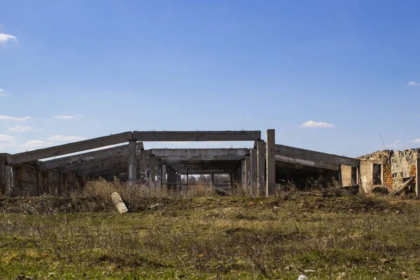 Zniszczona Farma krów po kryzysie finansowym — Zdjęcie stockowe
