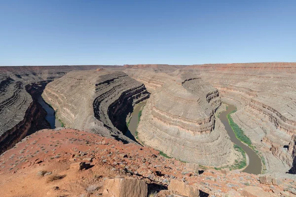 Goosenecks State Park San Juan Floden Utah Usa — Stockfoto