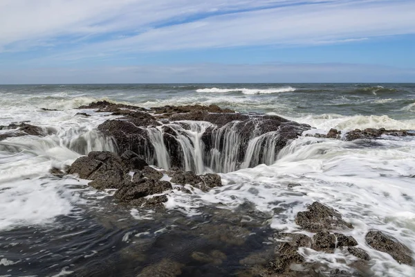 Thor Well Cape Perpetua Oregon Coast Usa — стоковое фото