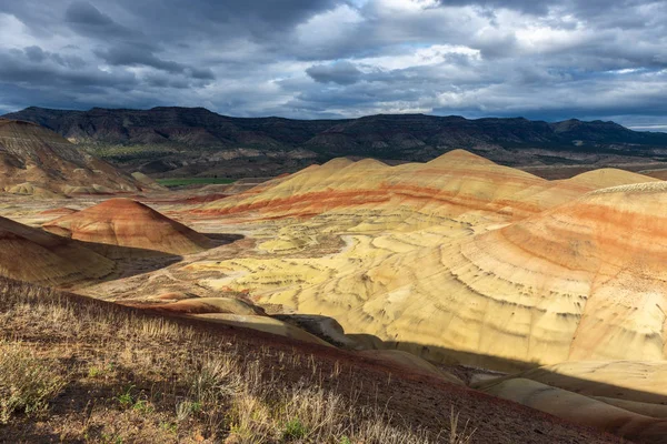 Malované Hory John Den Fosilní Vrstvy Národní Památník Oregon Usa — Stock fotografie