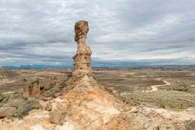 Tozal de la Cobeta sandstone, Monegros desert in Huesca, Spain clipart