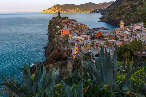 Wieś Vernazza Cinque Terre Włochy — Zdjęcie stockowe
