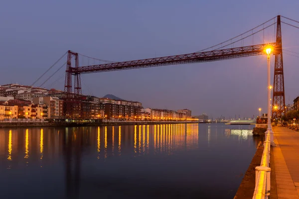 Γέφυρα Της Βισκάια Πορτουγκαλέτε Χώρα Των Βάσκων Ισπανία — Φωτογραφία Αρχείου