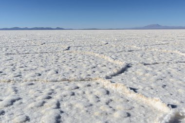 Salar de uyuni, düz Bolivya'da tuz