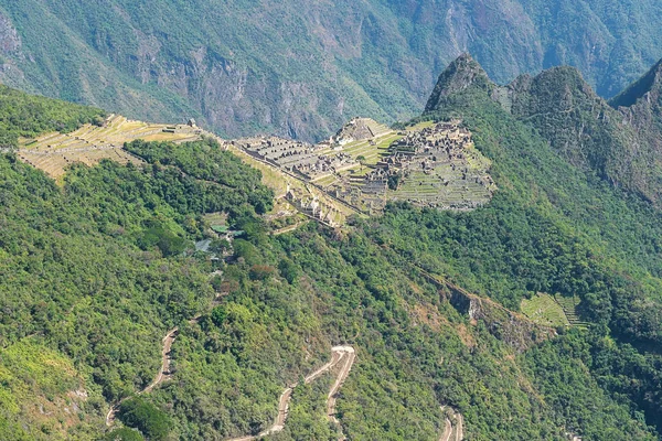 Αρχαιολογικός Χώρος Machu Picchu Περού — Φωτογραφία Αρχείου