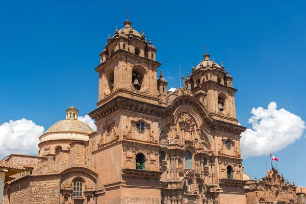 Kościół Jezuitów Kościół Towarzystwa Jezusowego Cuzco Peru — Zdjęcie stockowe