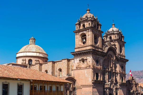 Jezuitský Kostel Kostel Ježíšovy Společnosti Cuco Peru — Stock fotografie