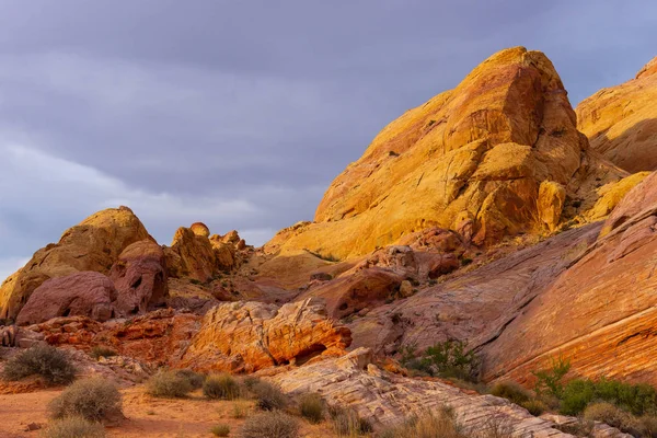 Cúpulas Brancas Valley Fire State Park Nevada Eua — Fotografia de Stock