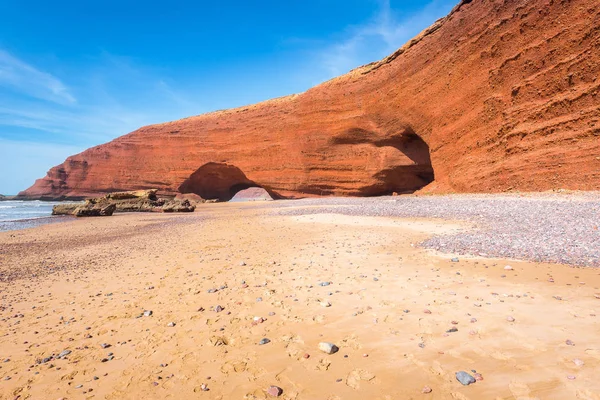 Arco Natural Playa Legzira Marruecos — Foto de Stock