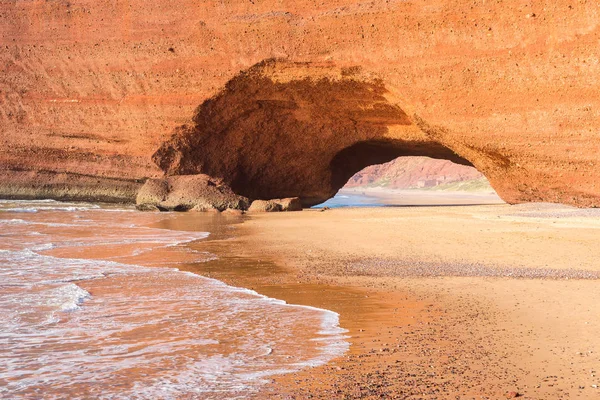 Natural Arch Legzira Beach Morocco — Stock Photo, Image