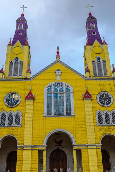 Kościół San Francisco Castro Wyspa Chiloe Chile — Zdjęcie stockowe