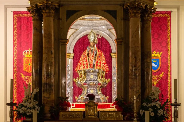 Παρεκκλήσι Του San Fermin Στην Εκκλησία San Lorenzo Παμπλόνα Ισπανία — Φωτογραφία Αρχείου