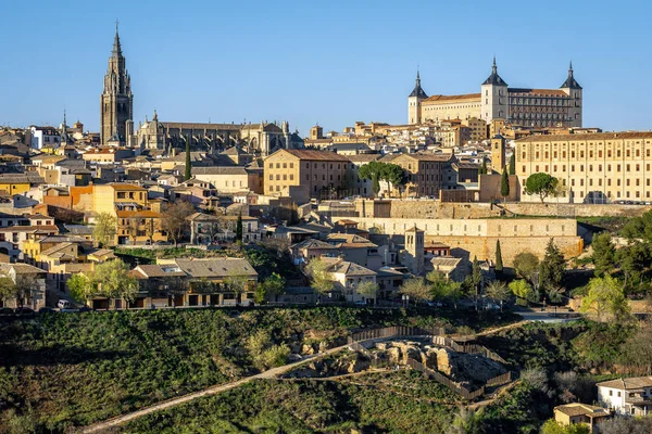 Panoramiczny Widok Toledo Kastylia Mancha Hiszpania — Zdjęcie stockowe