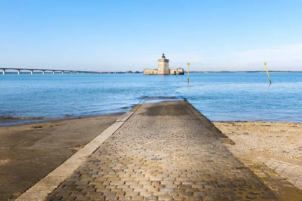 Fort Louvois Bij High Tide Charente Maritime Frankrijk — Stockfoto