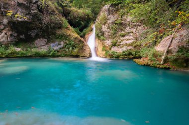 Kaynak Urederra Nehri Baquedano, Navarre, İspanya