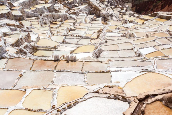 Terraços Sal Conhecidos Como Salineras Maras Região Cusco Peru — Fotografia de Stock