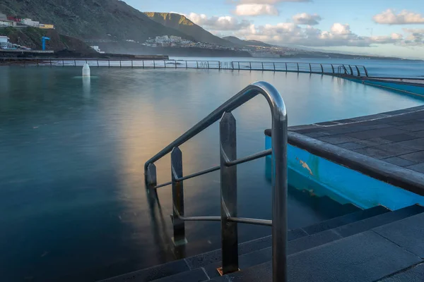 Swimming Pool Punta Del Hidalgo Tenerife Island Spain — Stock Photo, Image