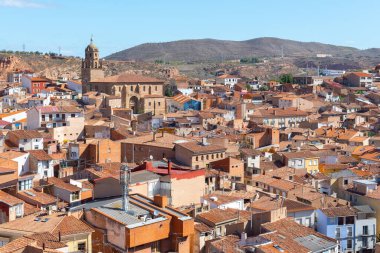 Arnedo köyünün panoramik manzarası, La Rioja, İspanya