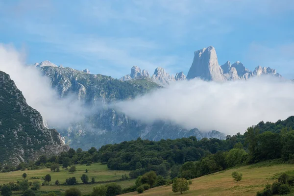 Naranjo Bulnes Conocido Como Picu Urriellu Desde Mirador Pozo Oración — Foto de Stock