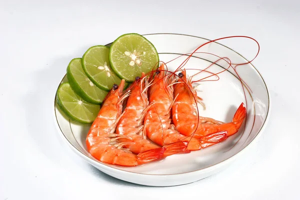 Shrimp Served Dish — Stock Photo, Image