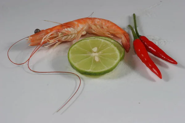Shrimp Served Dish — Stock Photo, Image