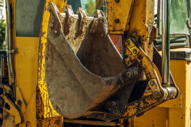 kova ve Ekskavatör Ekskavatör closeup manipülatör