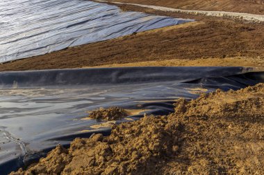 Plastik bir rezervuar arıtma çamuru birincil tedavisi için inşaat su yalıtımı yeraltı