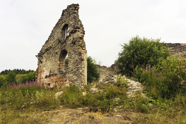 Ερείπια Του Καταστήματος Ένα Παλιό Εργοστάσιο Του Χιχ Αιώνα Μεταξύ — Φωτογραφία Αρχείου