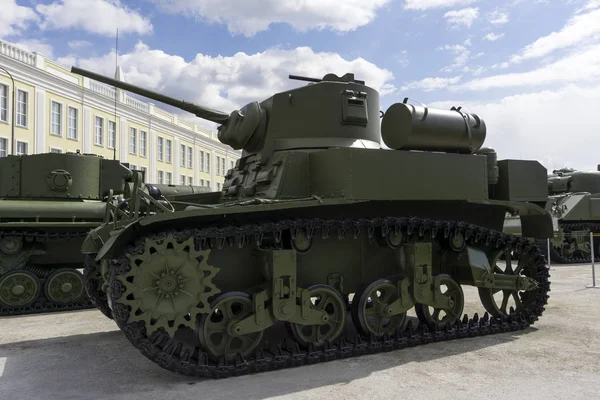 Verkhnyaya Pyshma Russia May 2018 American Light Tank Stuart Museum — Stock Photo, Image