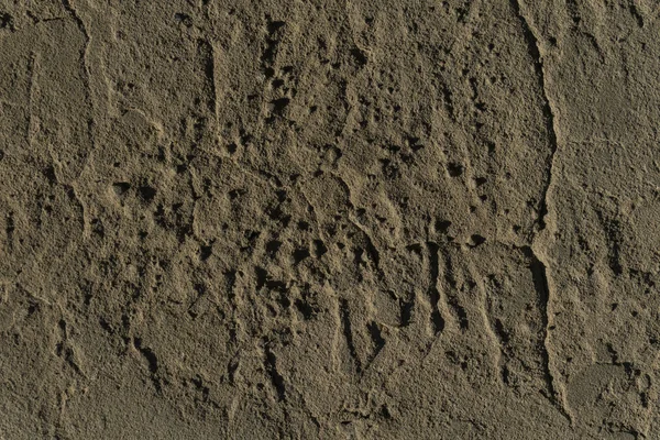 Fondo Textura Pared Arcilla Marrón Con Protuberancias Grietas — Foto de Stock