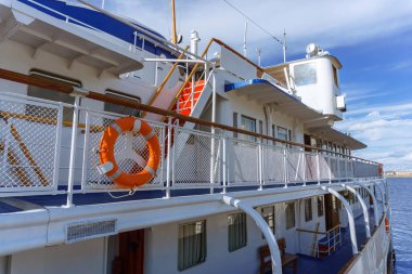 Vintage white river Reyonlar geminin yakın çekim