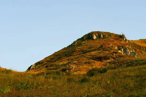 Природні Альпійська Гірка Кавказькі Гори — стокове фото