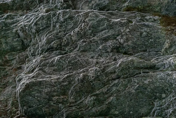 Fond Texture Surface Rugueuse Vieux Rochers Naturels Recouverte Givre — Photo
