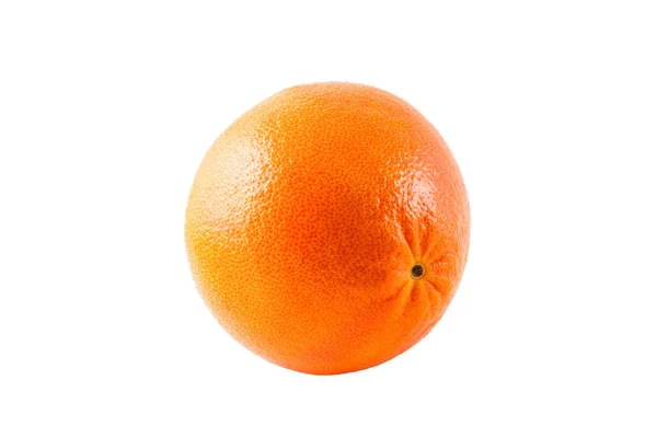 熟したオレンジの分離ホワイト バック グラウンドを間近します — ストック写真