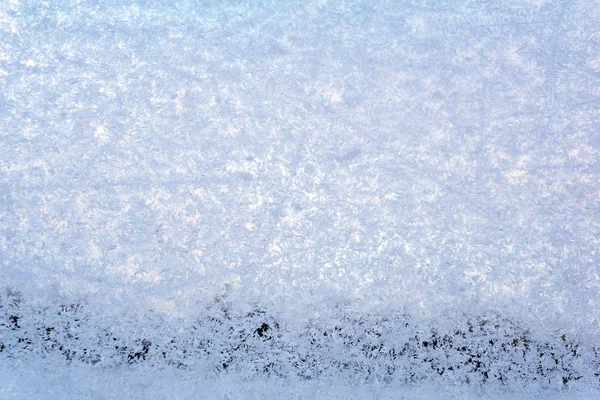 Фон Текстура Поверхность Замерзшего Стекла Покрытая Ледяным Узором — стоковое фото