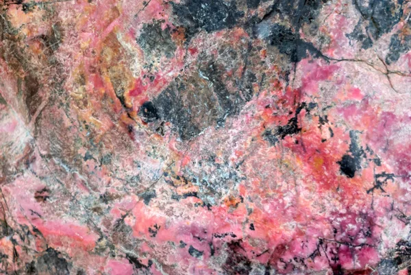 Fond Texture Surface Rocheuse Rose Naturel Rhodonite — Photo