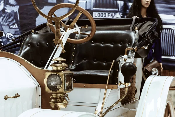 Ekaterinbourg Russie Janvier 2019 Fragment Une Voiture Rétro Dans Une — Photo